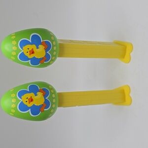 Pez Easter Egg Yellow Duck Candy Dispenser Dated 2012
